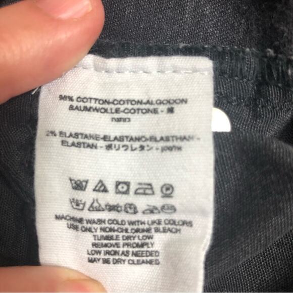 Free People Black Distresssed Frayed Jeans - Picture 12 of 12